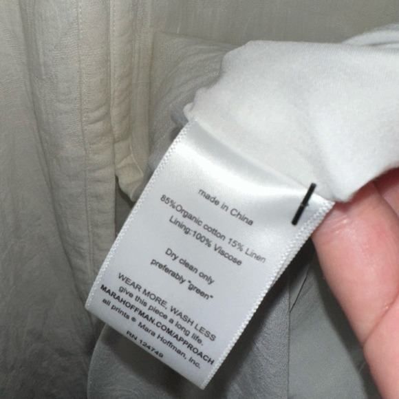 Mara Hoffman Sculptural Sleeve Monet Midi Dress Ivory/White Size 2 Bridal - Picture 8 of 10